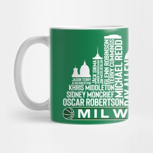 Milwaukee Basketball Team All Time Legends, Denver City Skyline Mug